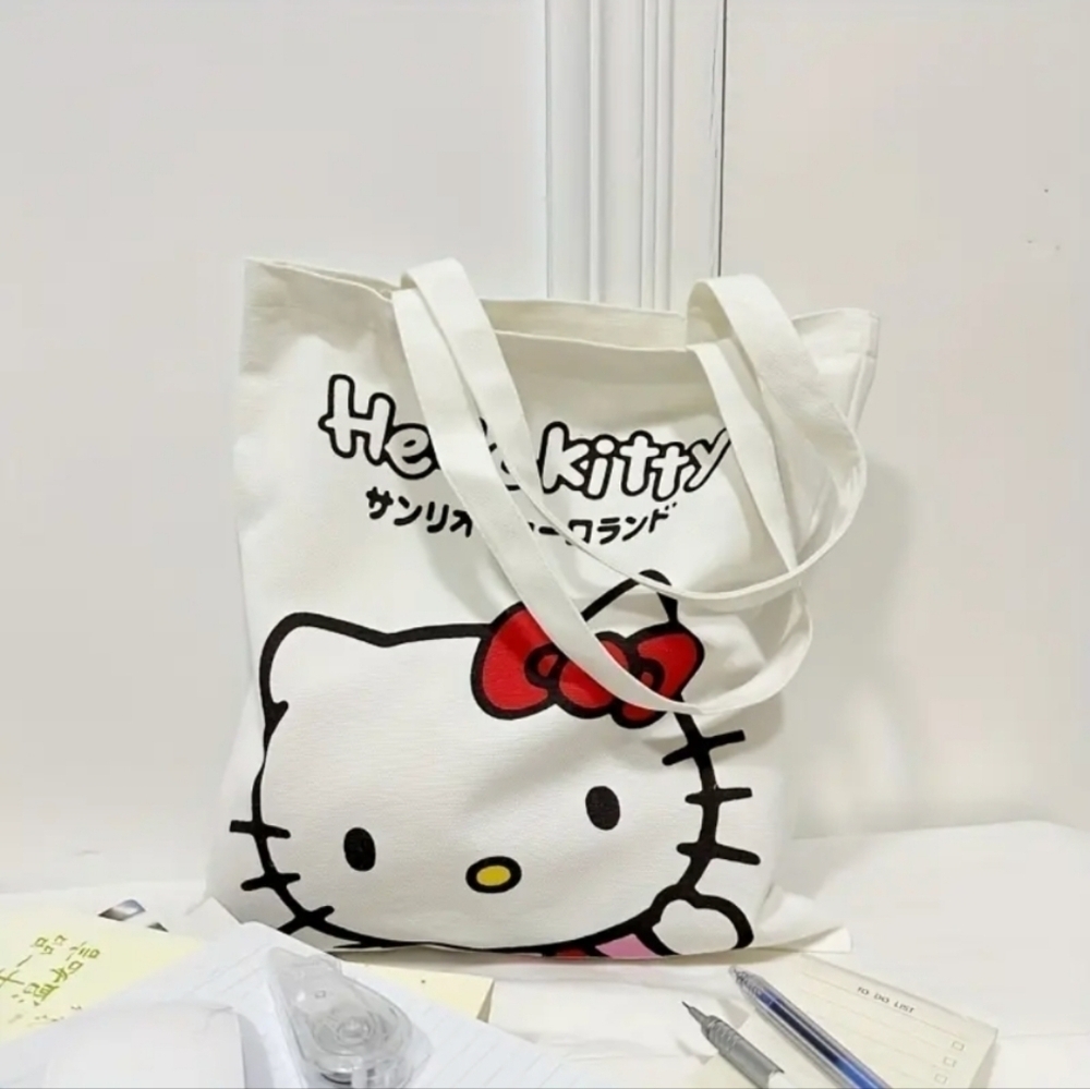 Hello kitty canvas tote